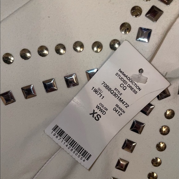 NWTS. Bebe Addiction Studded Dress - Picture 8 of 8
